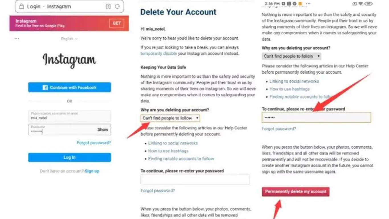 How to Delete Instagram Account