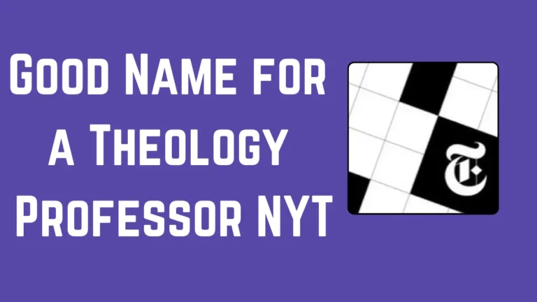 Good Name for a Theology Professor NYT